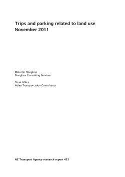 Research Report 453. Trips and parking related to land use