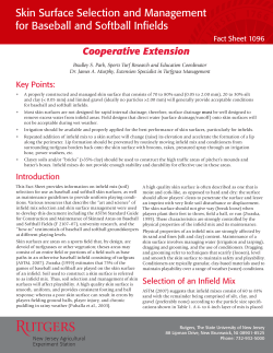 Skin Surface Selection and Management for Baseball and Softball