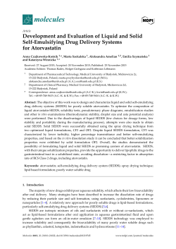 Development and Evaluation of Liquid and Solid Self