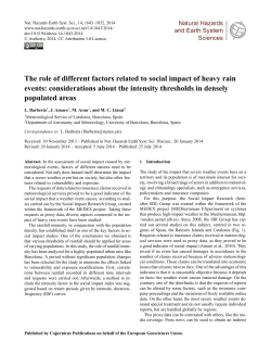 The role of different factors related to social impact of