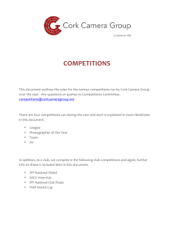 CCG Competition Rules