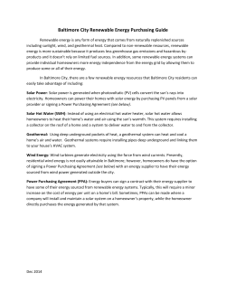 Baltimore City Renewable Energy Purchasing Guide