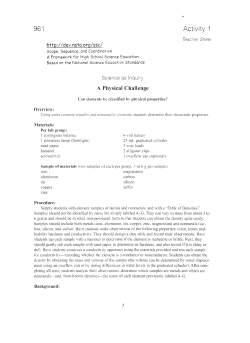 Activity 1 - ASM International