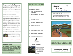 Alaska`s Digital Pipeline
