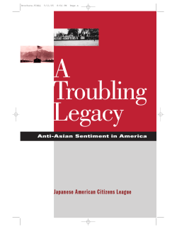 A Troubling Legacy - Japanese American Citizens League