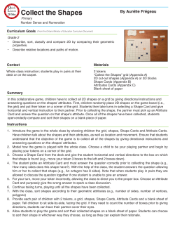 Collect the Shapes - OISE WordPress