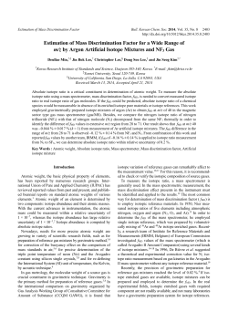Estimation of Mass Discrimination Factor for a Wide Range of m/z by