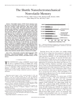 The Shuttle Nanoelectromechanical Nonvolatile Memory