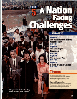Chapter 17 - New Frontier and the Great Society