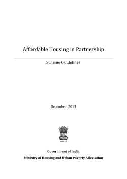 Affordable Housing in Partnership - Ministry of Housing and Urban