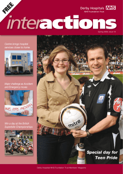 Special day for Teen Pride - Derby Teaching Hospitals NHS