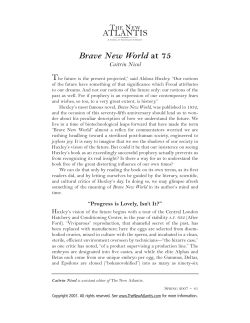 The Brave New World at 75