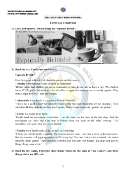 `typically British`?