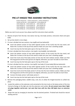 pre-lit hinged tree assembly instructions