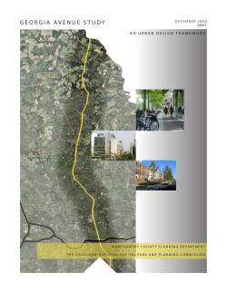 georgia avenue study - Montgomery Planning