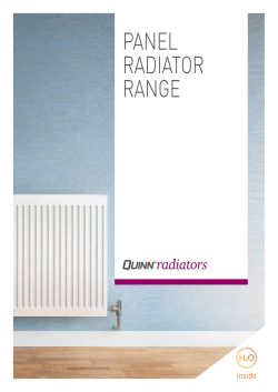 panel radiator range