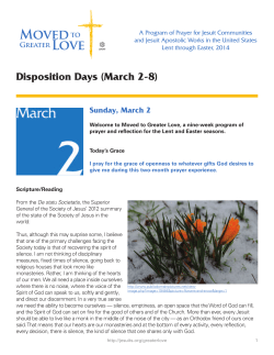 Disposition Week, March 2