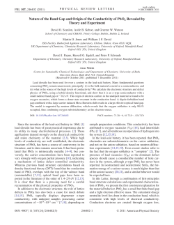 Nature of the Band Gap and Origin of the Conductivity of PbO 2
