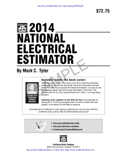 2014 National Electrical Estimator