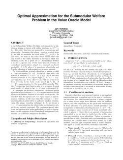 Optimal Approximation for the Submodular Welfare Problem in the
