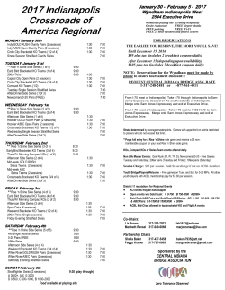 2017 Indianapolis Crossroads of America Regional
