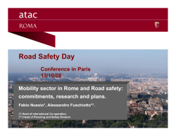 Mobility sector in Rome and Road safety