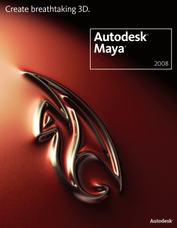 Autodesk&reg; Maya