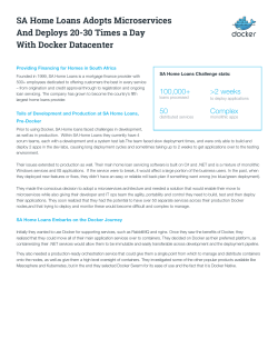 SA Home Loans Adopts Microservices And Deploys 20