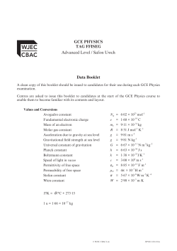 Data Booklet
