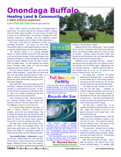 Onondaga Buffalo - Carbon Negative