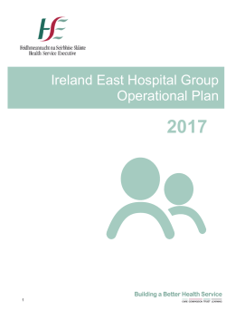 Ireland East Hospital Group Operational Plan