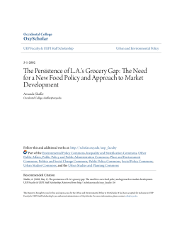 The Persistence of L.A.`s Grocery Gap - OxyScholar