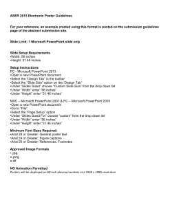 Format Guidelines and Instructions