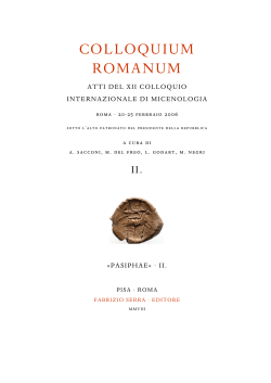 COLLOQUIUM ROMANUM