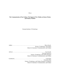 The Communication of Fan Culture: The Impact of New Media on
