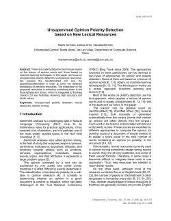 Unsupervised Opinion Polarity Detection based on New Lexical