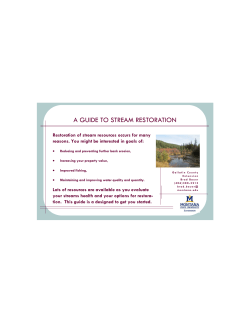 a guide to stream restoration - Montana State University Extension