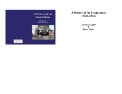 A History of the Steeplechase (1849