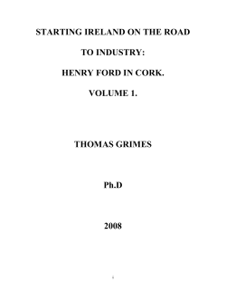 henry ford in cork. - Maynooth University ePrints and eTheses Archive