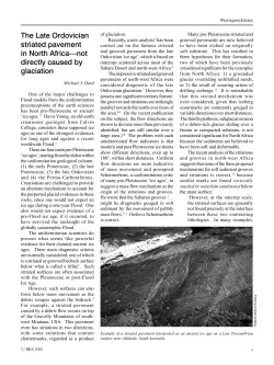 The Late Ordovician striated pavement in North Africa