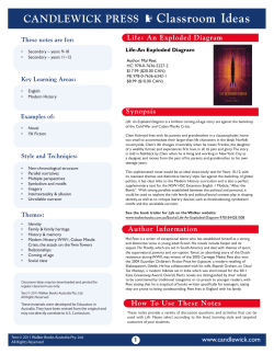 Classroom ideas guide for Life: An Exploded Diagram