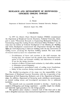 research and development of reinforced concrete cooling towers