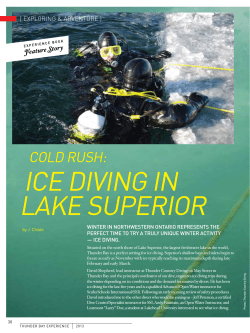 ice diving in lake superior
