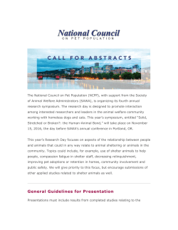 General Guidelines for Presentation