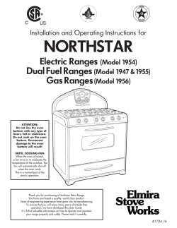 Manual - Elmira Stove Works