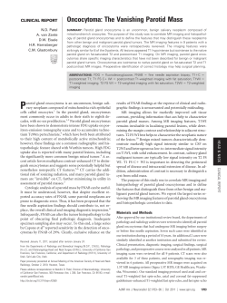 Oncocytoma: The Vanishing Parotid Mass