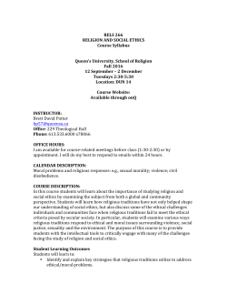 Course Syllabus - Queen`s University