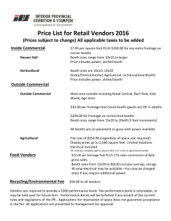 Price List for Retail Vendors2016