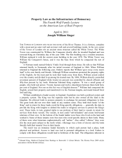 Property Law as the Infrastructure of Democracy The Fourth Wolf