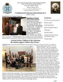 February 2017 - Arizona Society SAR